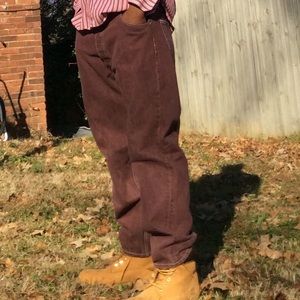 Burgundy Levi pants